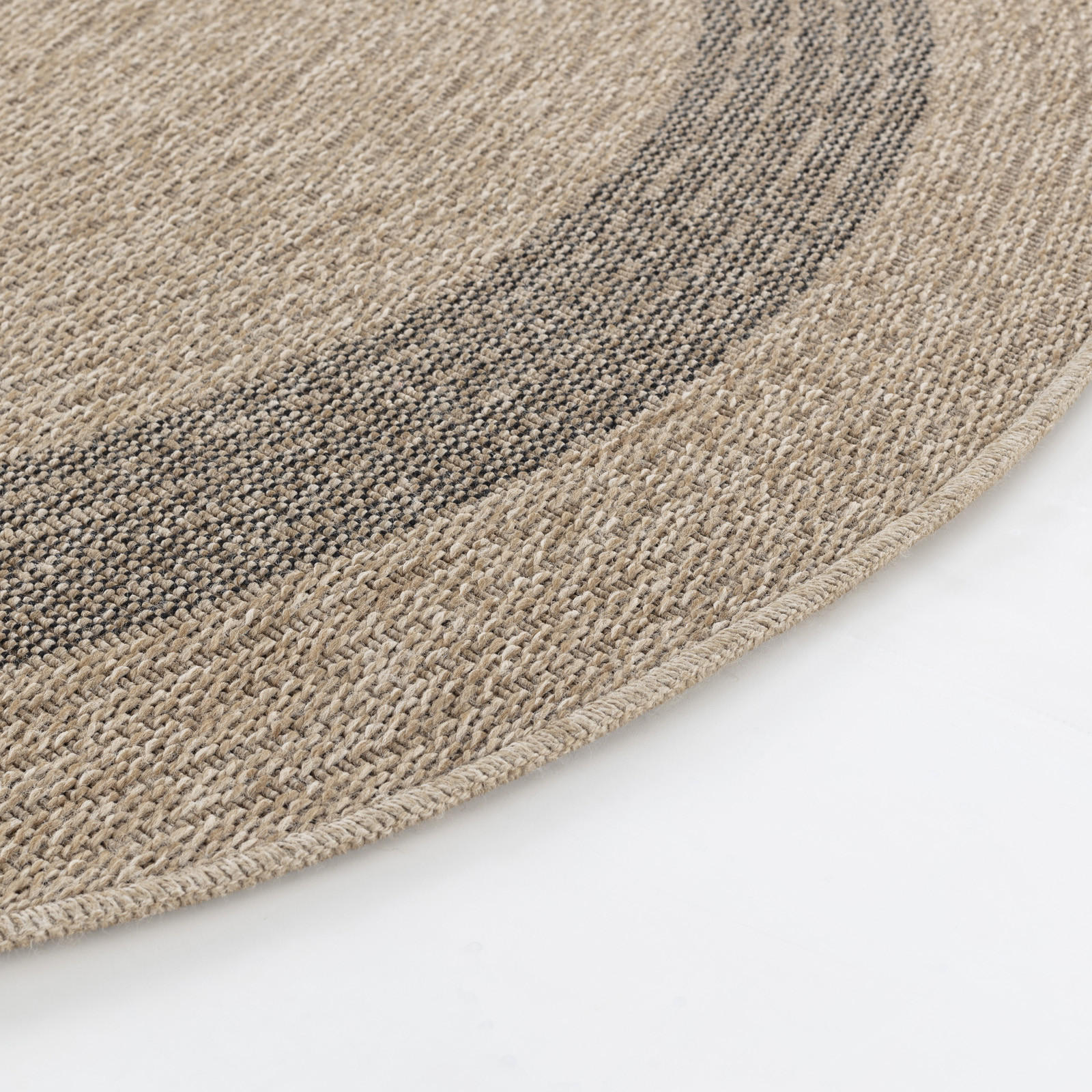 OUTDOORTEPPICH Rund Jute-Optik Ø 160 cm Beige - Beige, Kunststoff/Textil (160/160cm) - LIVABLISS