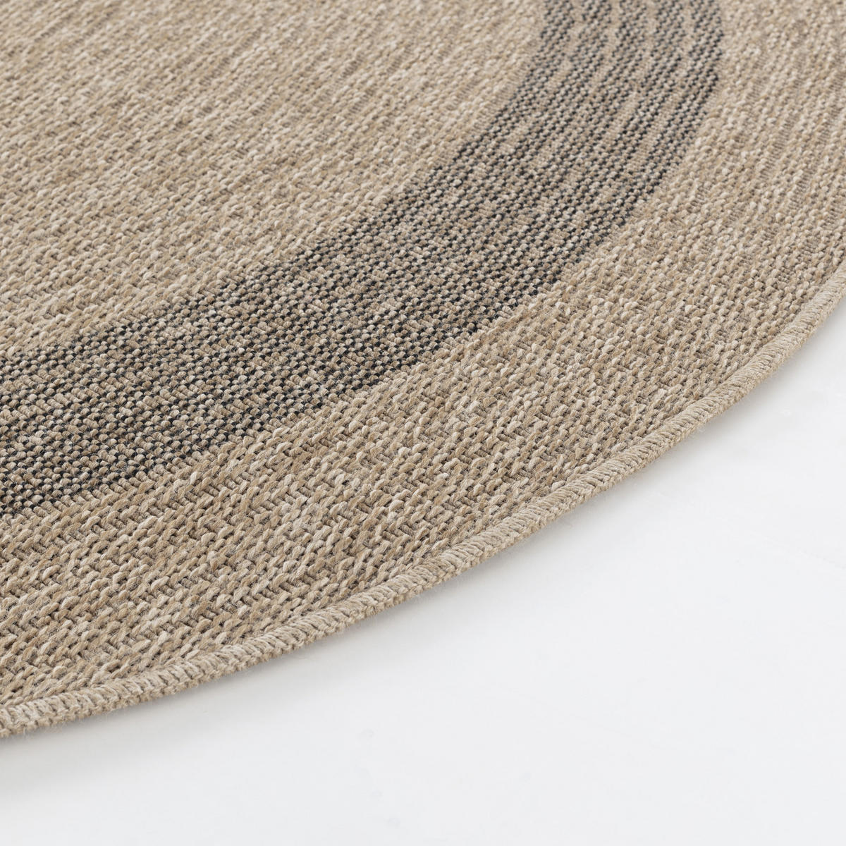 OUTDOORTEPPICH Rund Jute-Optik Ø 160 cm Beige - Beige, Kunststoff/Textil (160/160cm) - LIVABLISS
