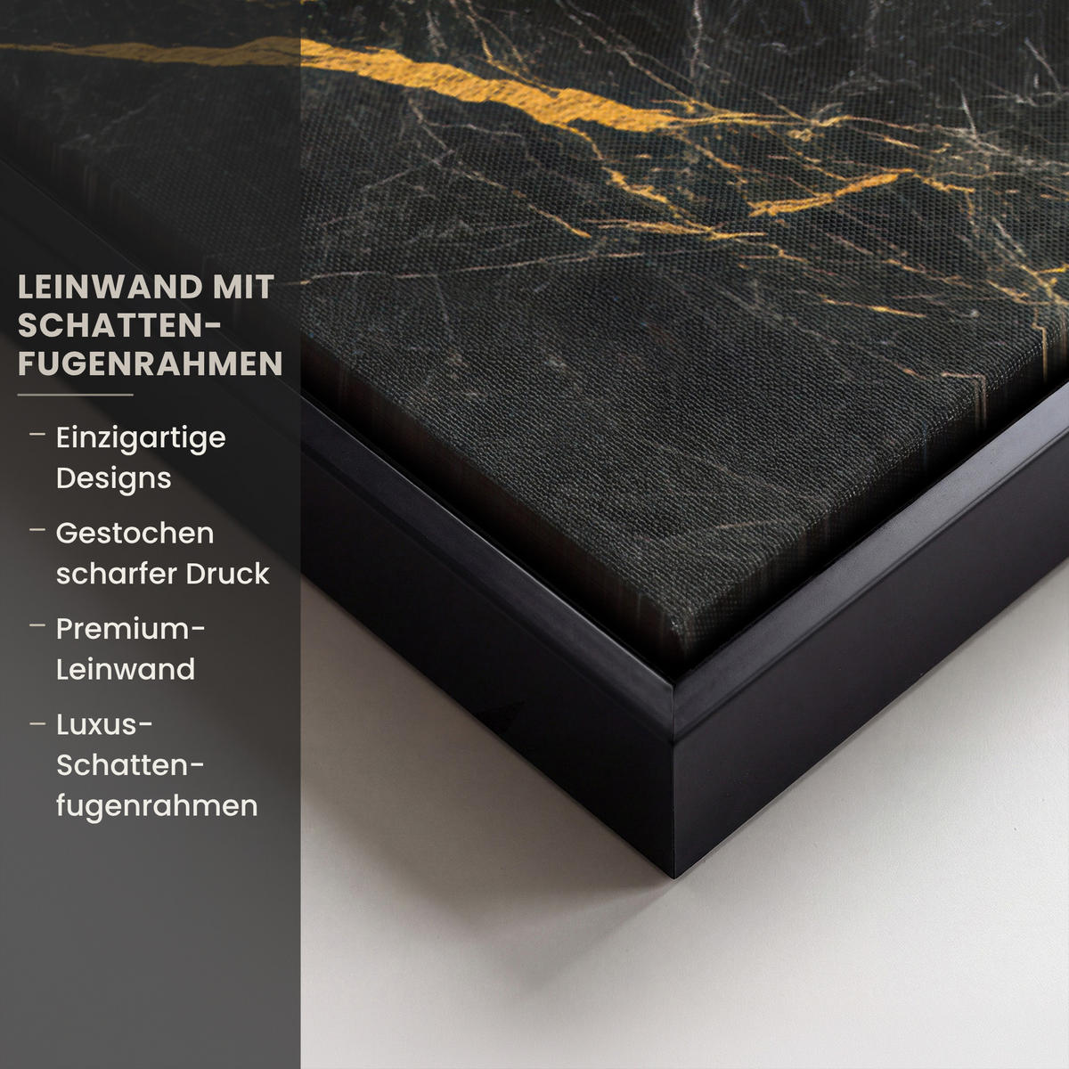 LEINWAND Bilder mit Rahmen - Weltkarte - Gold - Marmor - 100x70 - Goldfarben, Textil (100/70cm) - MuchoWow