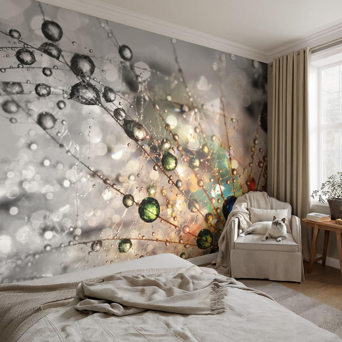 FOTOTAPETE 104x70 cm - Ich Taujuwelen - Weiß, Textil (104/70cm) - Wallfluent