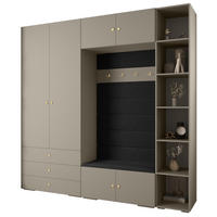 GARDEROBEN-SET 236,7/240/47 - Kaschmir/Goldfarben, Holz/Kunststoff (240/236.7/47cm) - Abiks Möbel