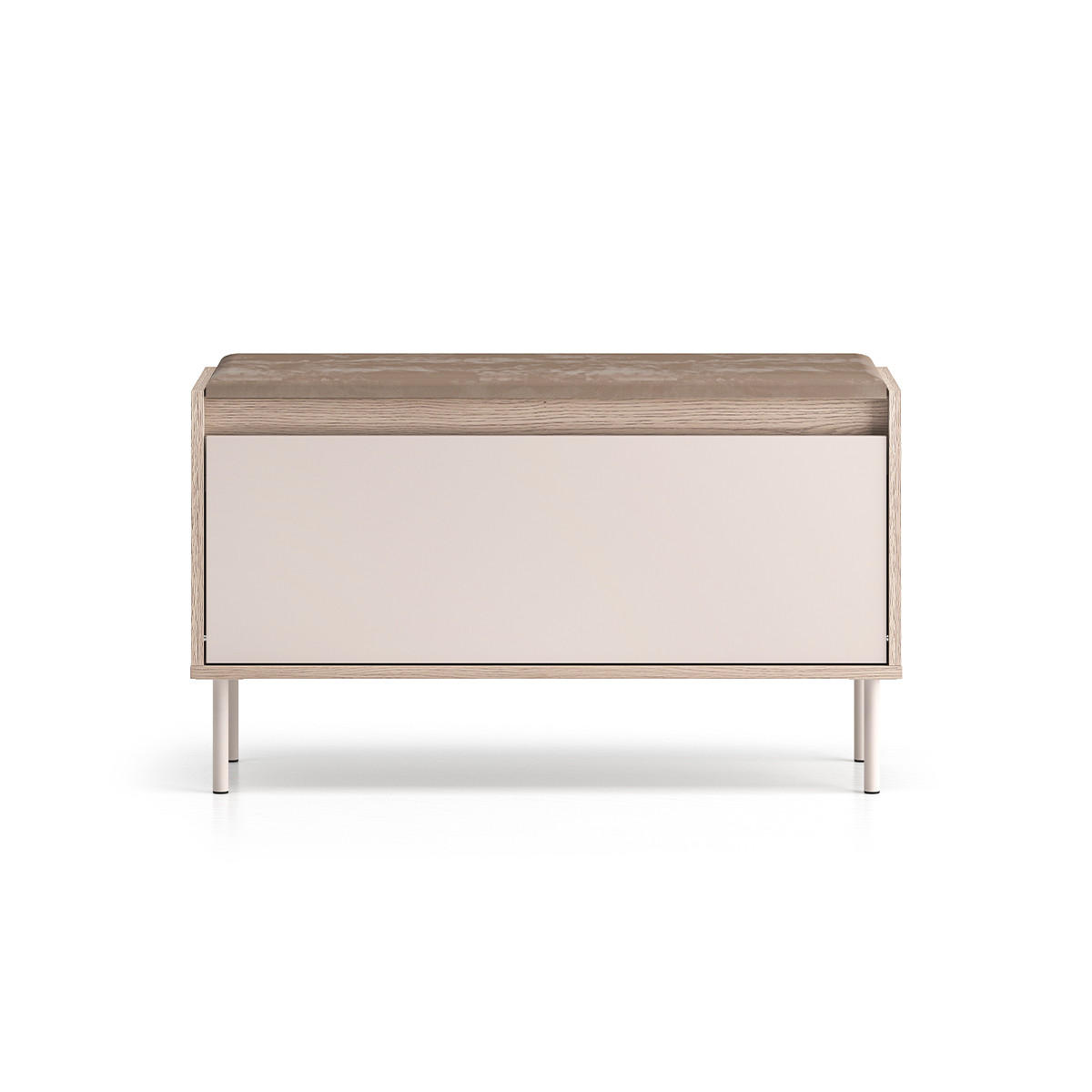 BOTNÍK Alos Kašmír a dřevo - béžová, kompozitní dřevo (90/55/34cm) - Petits-meubles