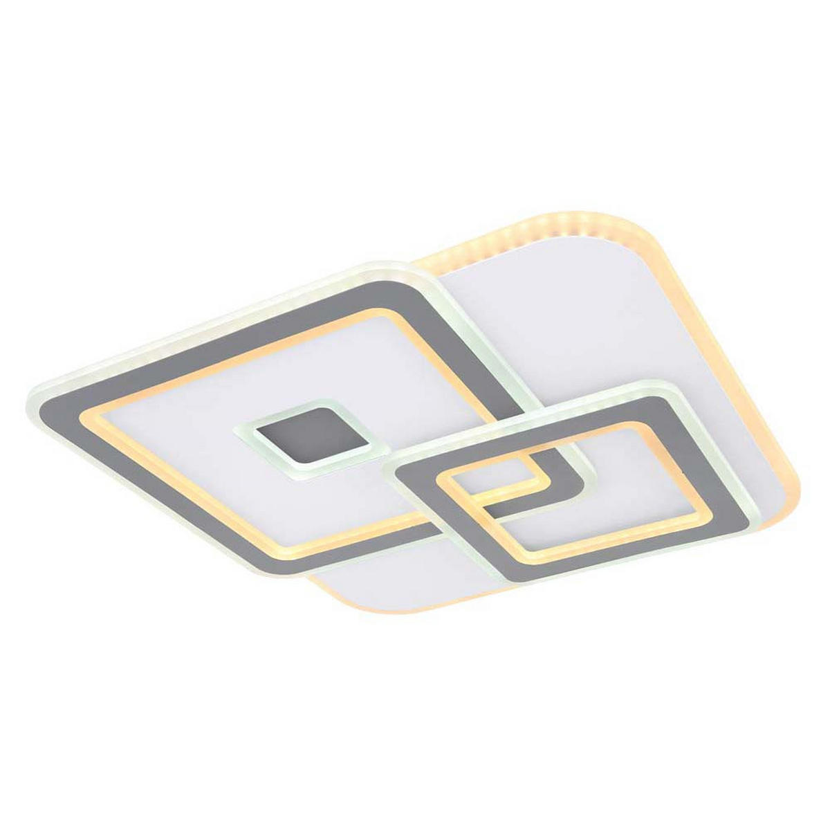 LED DECKENLEUCHTE Metall Weiß - Weiß, Metall (50/50/60cm)