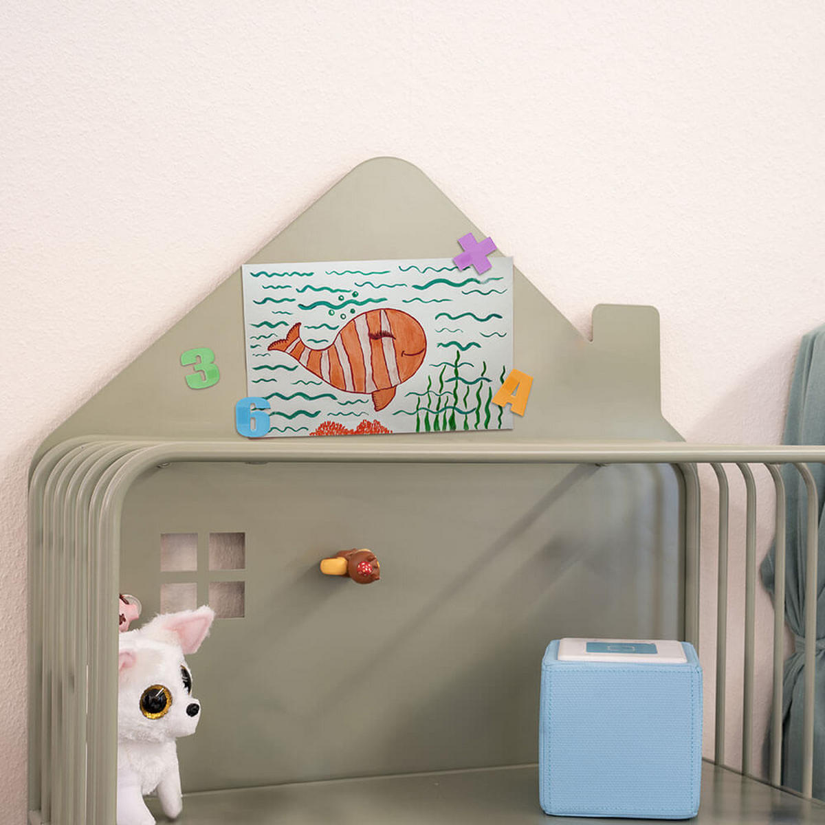 KINDERREGAL TODO - Farbe: Weiß,Größe: M - Weiß, Metall (61/134/28cm) - Home Deluxe