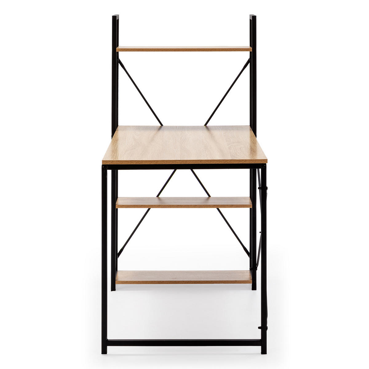 SCHREIBTISCH 120/64/120 Lidia schwarz - Schwarz, Holzwerkstoff (64/120/120cm) - VS Venta-stock