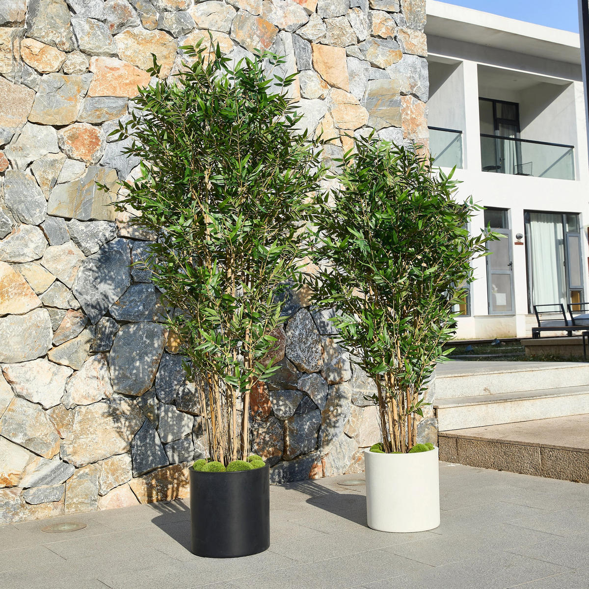 KUNSTBAUM Künstlicher Bambus – Renjirō 180 cm - Grün, Kunststoff (180cm) - aplanta