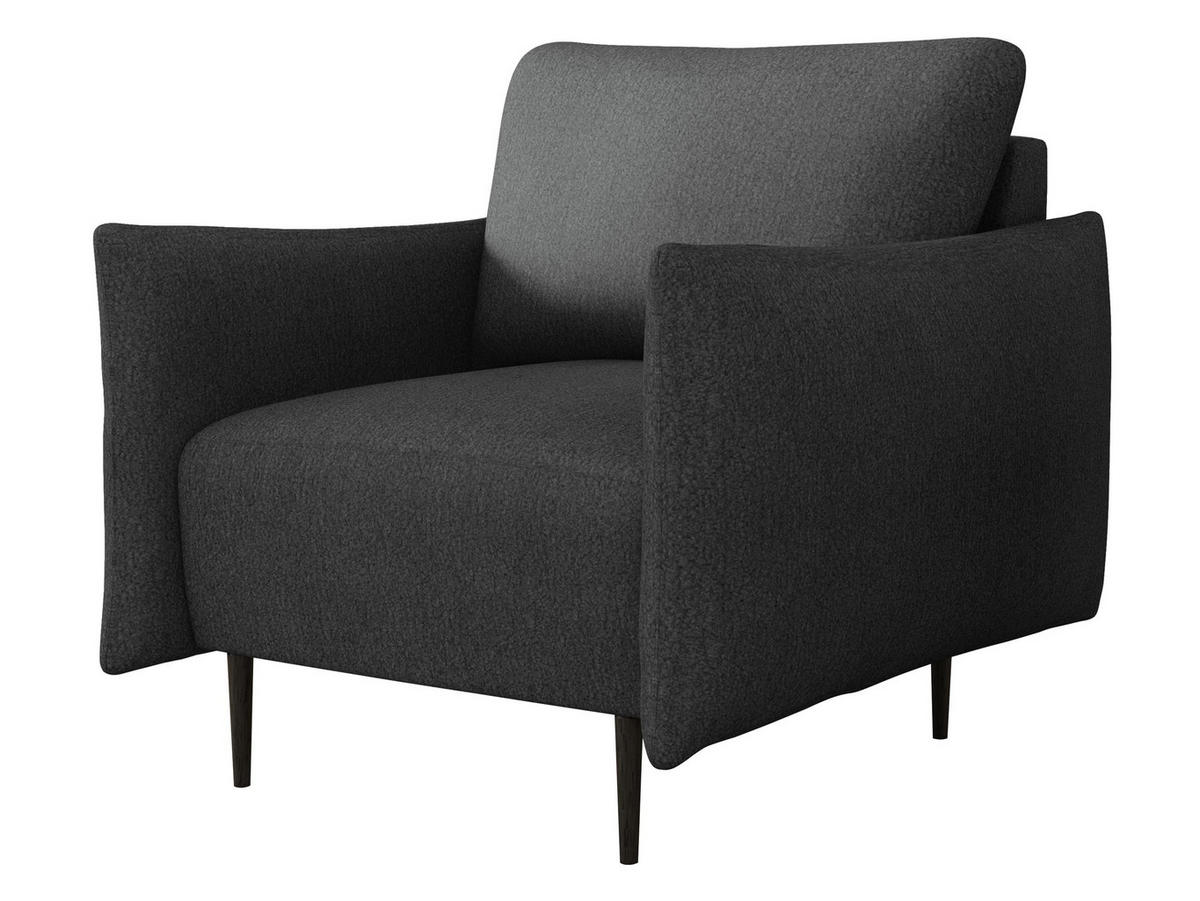 SESSEL Lambi - Dunkelgrau/Schwarz, Holz/Textil (98/85/90cm) - MIRJAN24