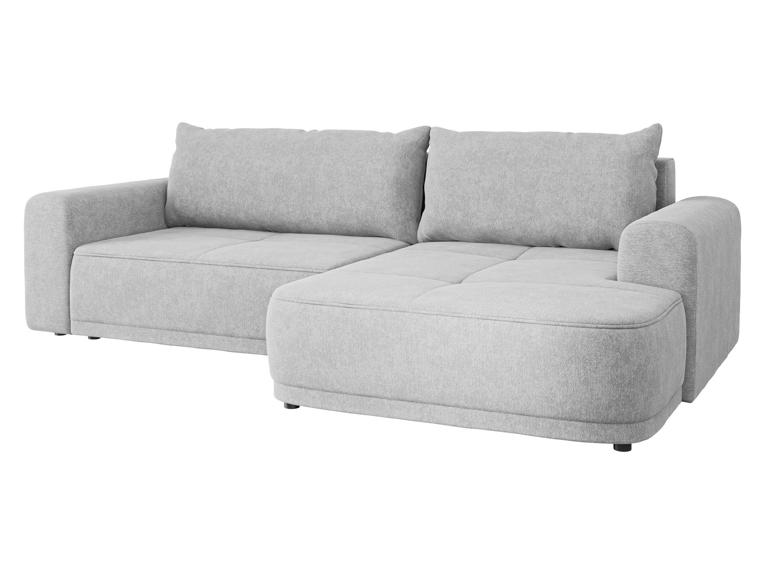 ECKSCHLAFSOFA Passo, Seite: Rechts - Hellgrau/Schwarz, Holz/Kunststoff (265/166cm) - MIRJAN24