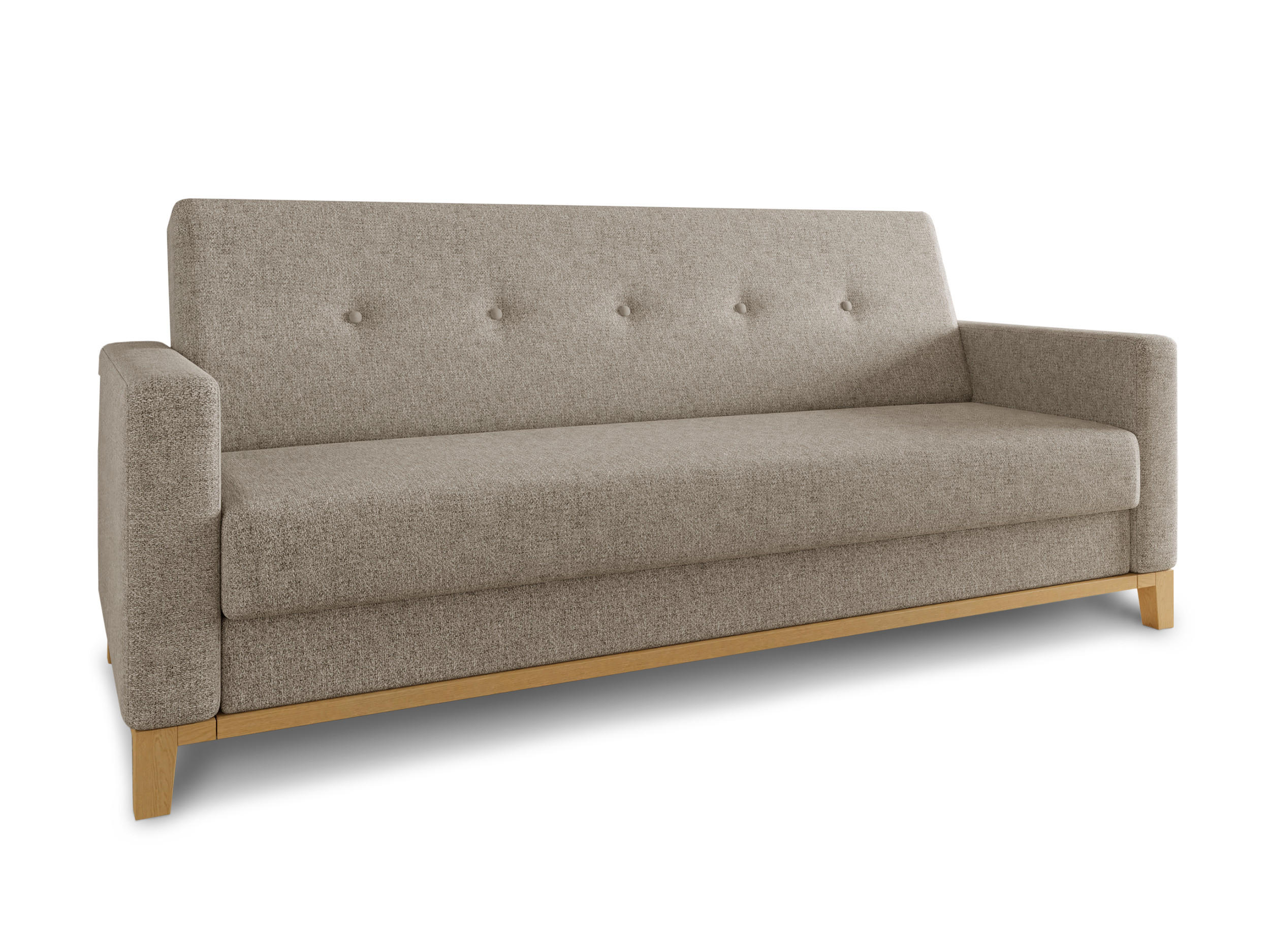 XXXLutz Schlafsofa Beige 215x89x89 cm