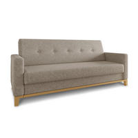 SCHLAFSOFA Wood - Beige, Holz/Textil (215/89/89cm)