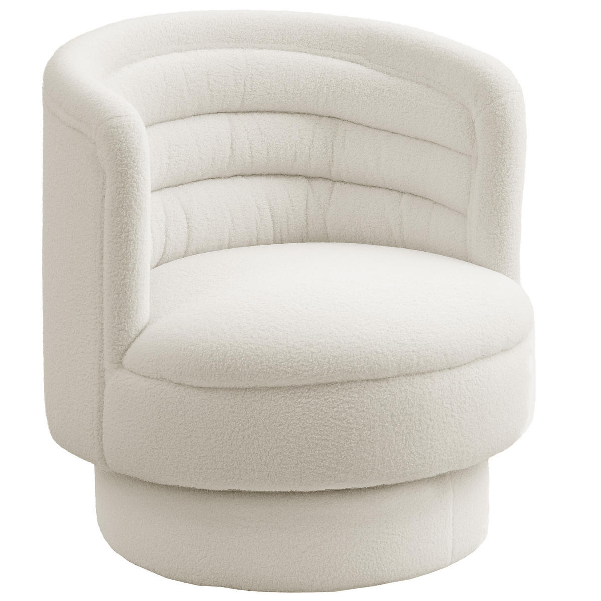 SESSEL, drehbar, Creme - Creme, Kunststoff (74/74/74cm) - HOMCOM