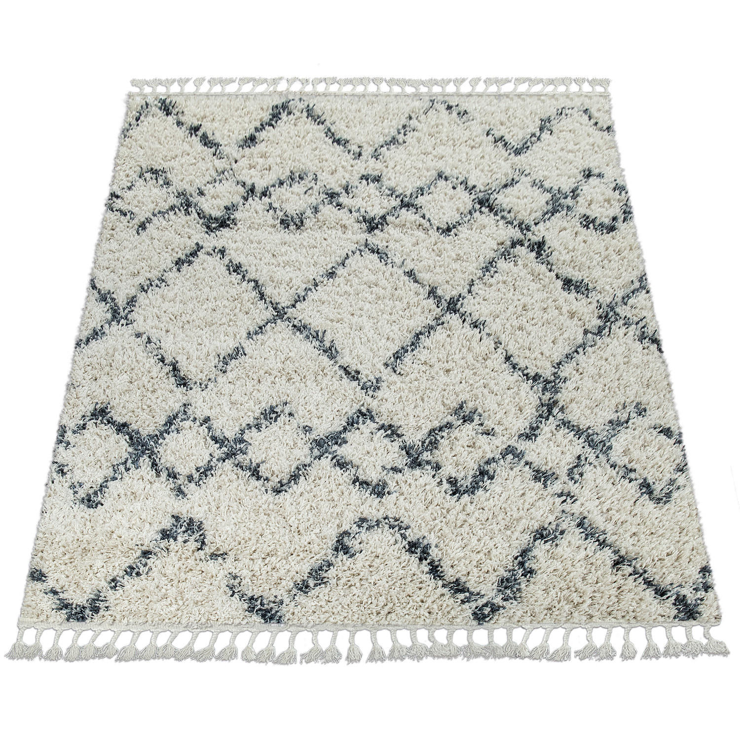 Paco Home Hochflorteppich Creme 120x170 cm