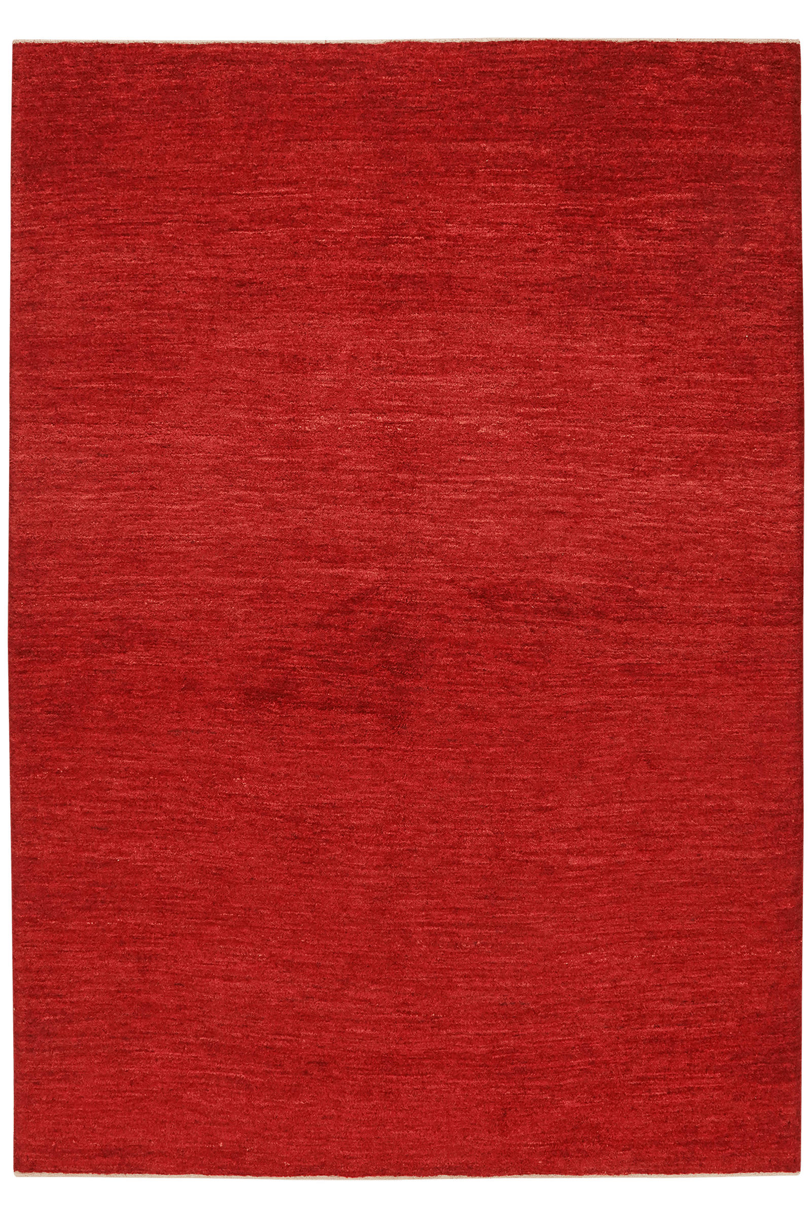 GABBEH-TEPPICH handgeknüpft Rizbaf Rot 234/162 cm Schurwolle - Rot, Textil (162/234cm) - Looma