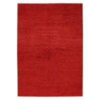 GABBEH-TEPPICH handgeknüpft Rizbaf Rot 234/162 cm Schurwolle - Rot, Textil (162/234cm) - Looma