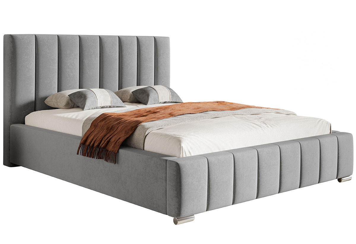 BETT Grau BEN 10 Mit Bettkasten 180x200 cm - Grau, Textil (180/200cm) - Sepro Meble