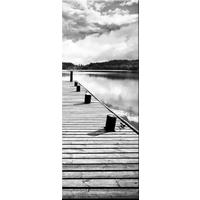 GLASBILD 30x80 cm Steg - Anthrazit, Glas (30/80cm) - artissimo