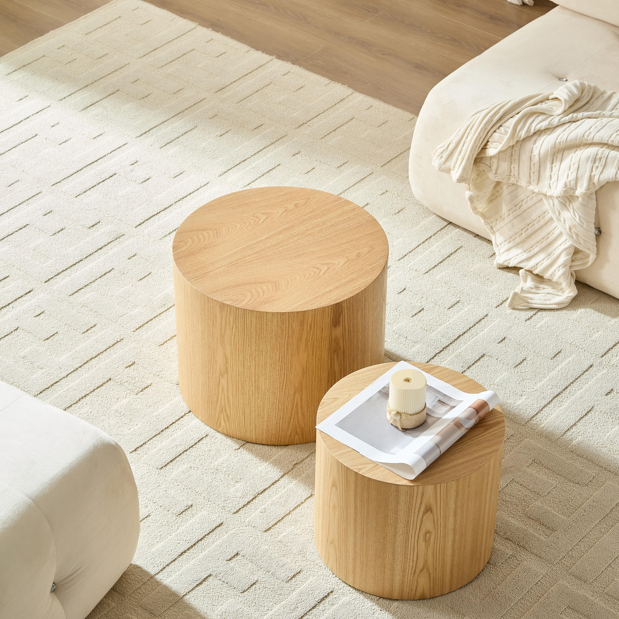 Meubliv Couchtisch Braun 48x38x48 cm