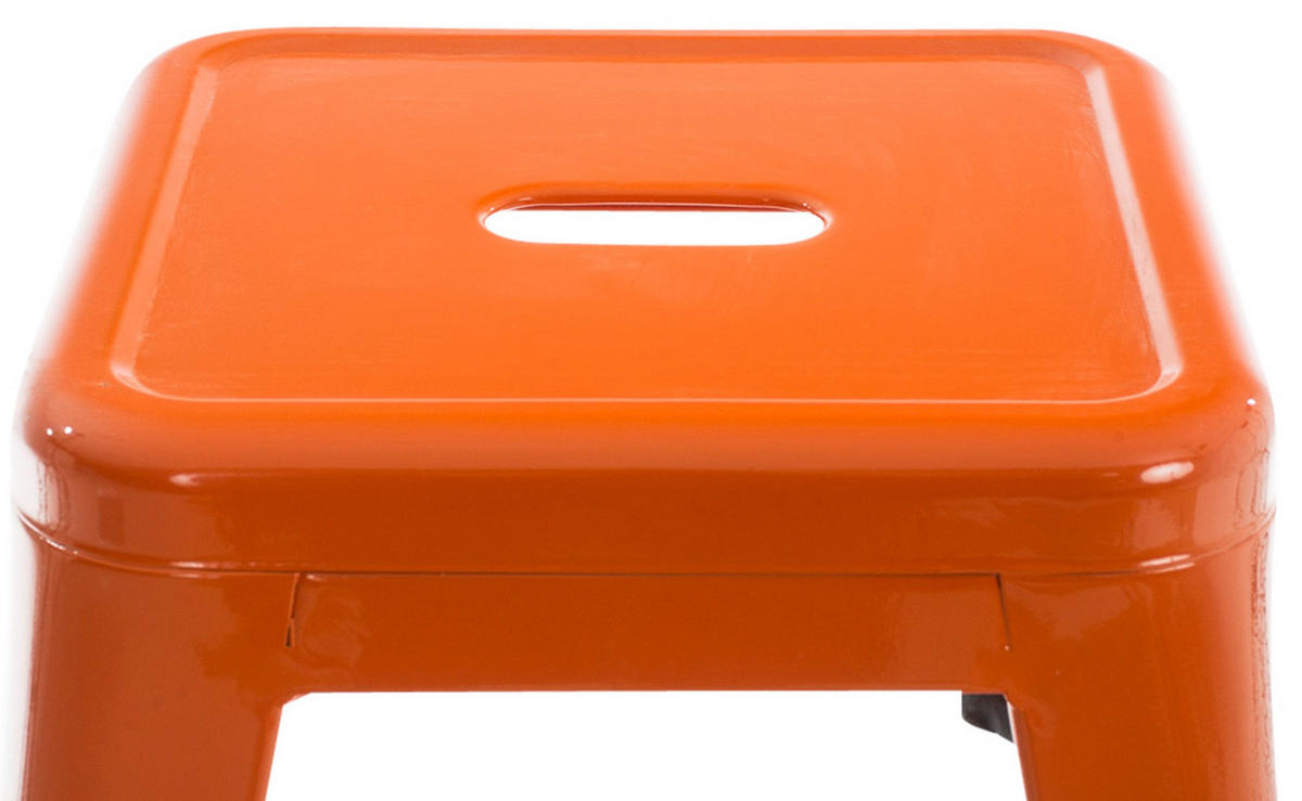 SITZHOCKER Arvida orange - Orange, Metall (40/46/40cm) - TPFLiving