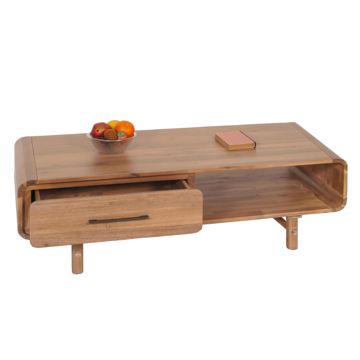 COUCHTISCH rechteckig Braun - Braun, Holz (60/125/44cm) - MCW