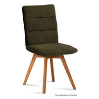 ESSZIMMERSTUHL (4er-Set) Dobra 47x92x60 Eiche geölt/Khaki - Dunkelgrün/Eichefarben, Kunststoff (60/92/47cm) - 58aufmkessel