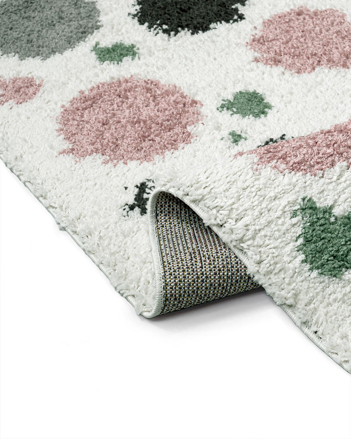 KINDERTEPPICH Ibi Foco Mazovia 140x200cm Creme Rosa Abstrakt Langflor - Pink, Textil (140/200cm) - Mazovia