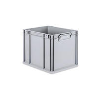 EUROBOX Nextgen Economy Griffe Geschlossen 32x30x40cm 30 Liter - Grau, Kunststoff (30/32/40cm) - PROREGAL
