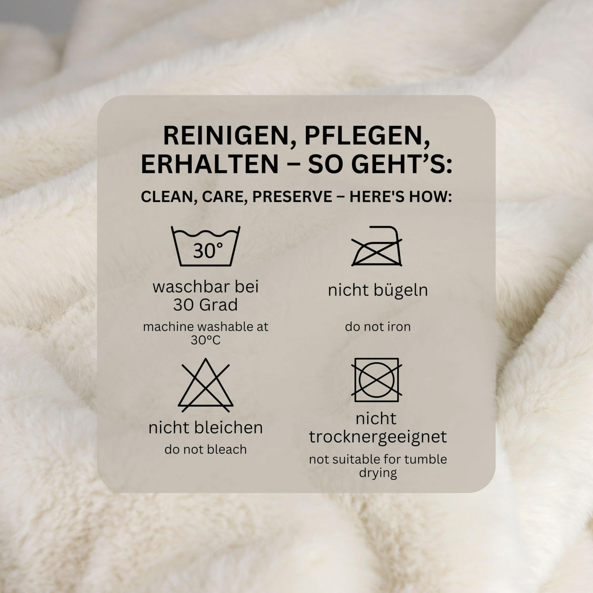 WOHNDECKE ELEGANCE - Perlmutt, Textil (130/170cm) - Schöner Wohnen