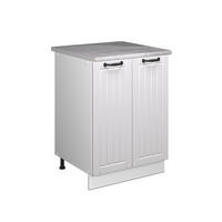 SPÜLENUNTERSCHRANK Fame-Line, Weiß Landhaus/Weiß, 60 cm - Weiß, Holzwerkstoff (60/82/60cm) - Vicco