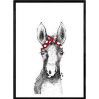 POSTER Baby-Pferd – Kinder A4 Rahmenlos - Klar, Papier (29.7/5/21cm) - Nacnic