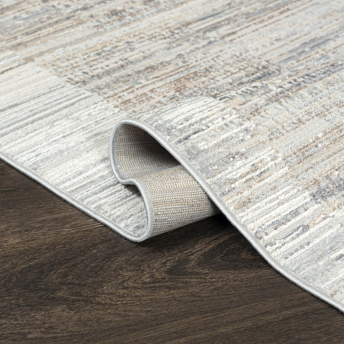 KOBEREC béžový krémový abstraktný - 80 x 150 cm - krémová/cappuccino, textil (80/150cm) - Mazovia