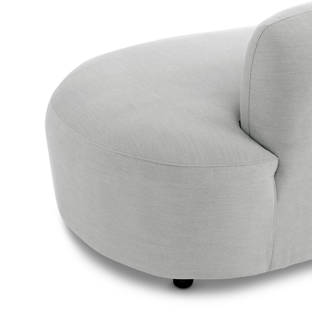 GARTENSOFA SORRENTO - Hellgrau, Kunststoff (225/73/141cm) - IDIMEX