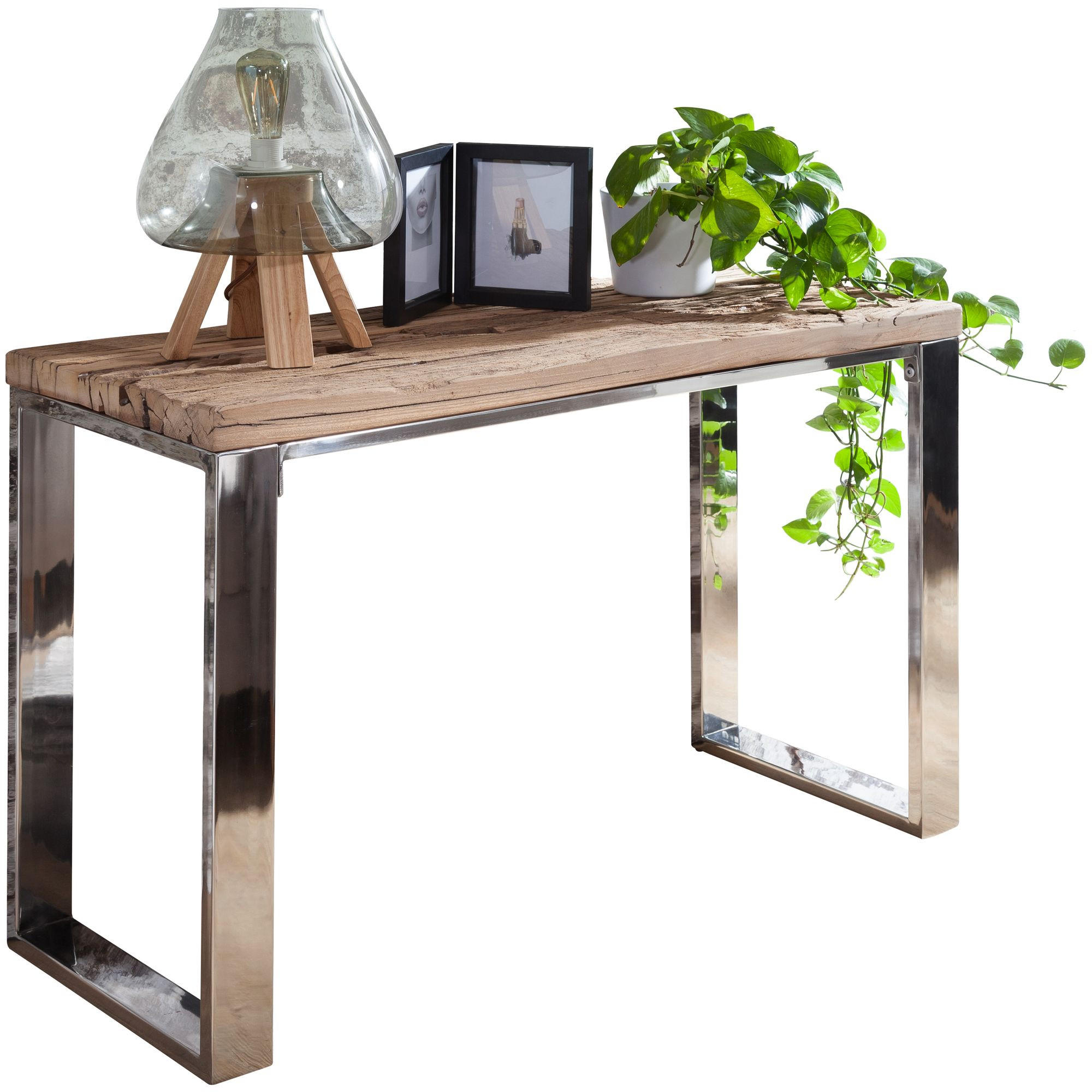 KONSOLENTISCH eckig MADY Wohnzimmer - Akaziefarben, Holz (115/46/76cm) - tinkaro