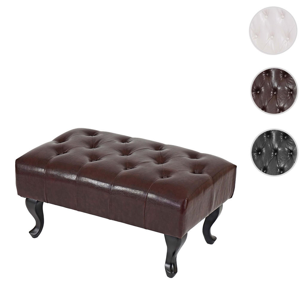 Thumbnail - MCW Ottomane, Braun, Textil, 77x39x47 cm, Wohnzimmer, Hocker, Sitzhocker