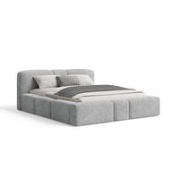 POLSTERBETT Monte160x200 cm- Bettkasten und Stauraum - Doppelbett mit Stabilem Metallrahmen - Dunkelgrau - Dunkelgrau, Holzwerkstoff (160/200cm) - Chilly
