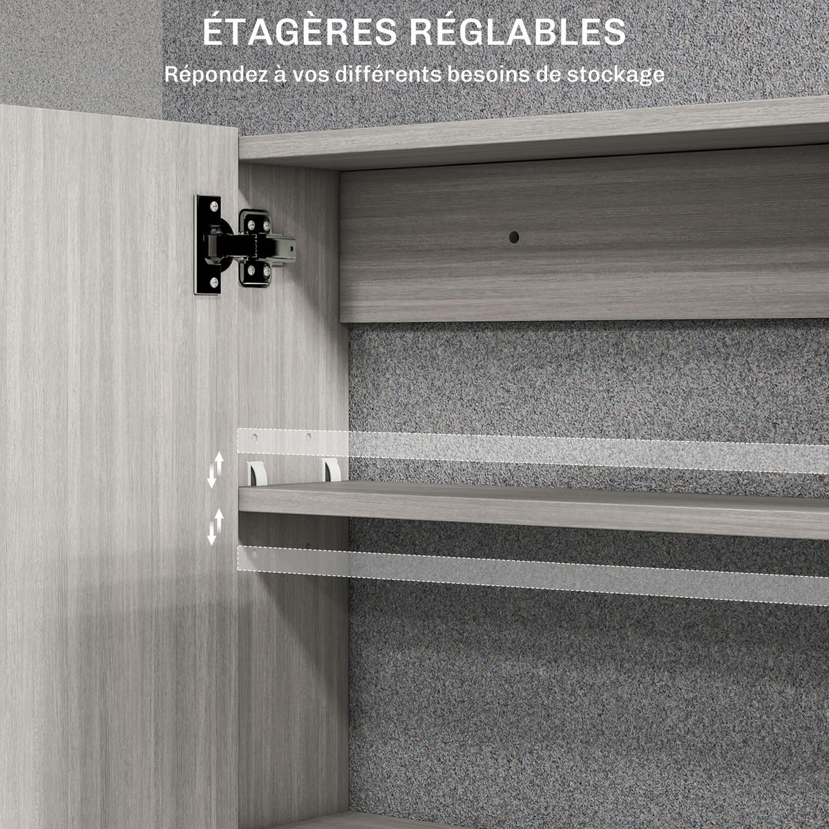 SPIEGELSCHRANK Grau 80/15/60 cm - Grau, Holz (80/60/15cm) - PANGIVO