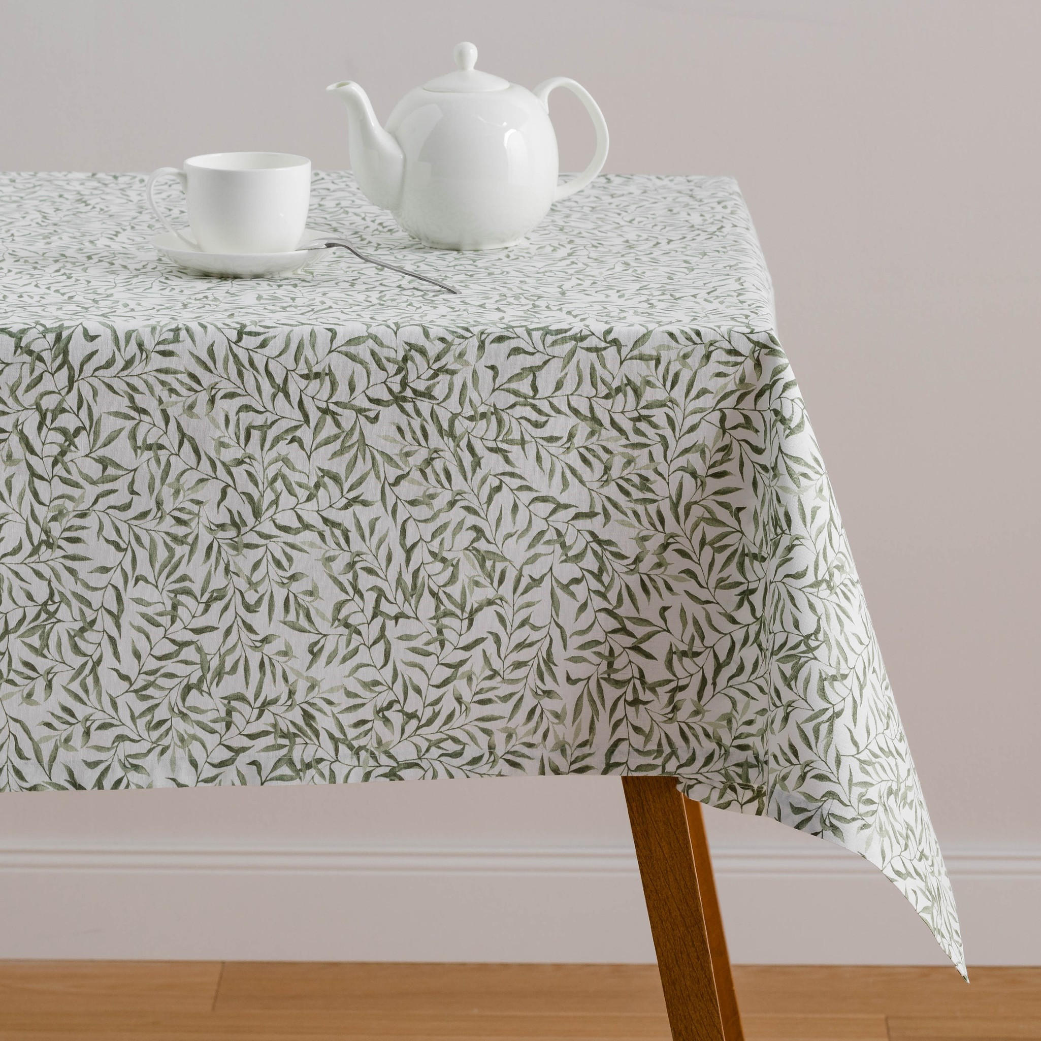 TISCHDECKE Fogli - Ecru, Textil (180/130/1cm) - home&you
