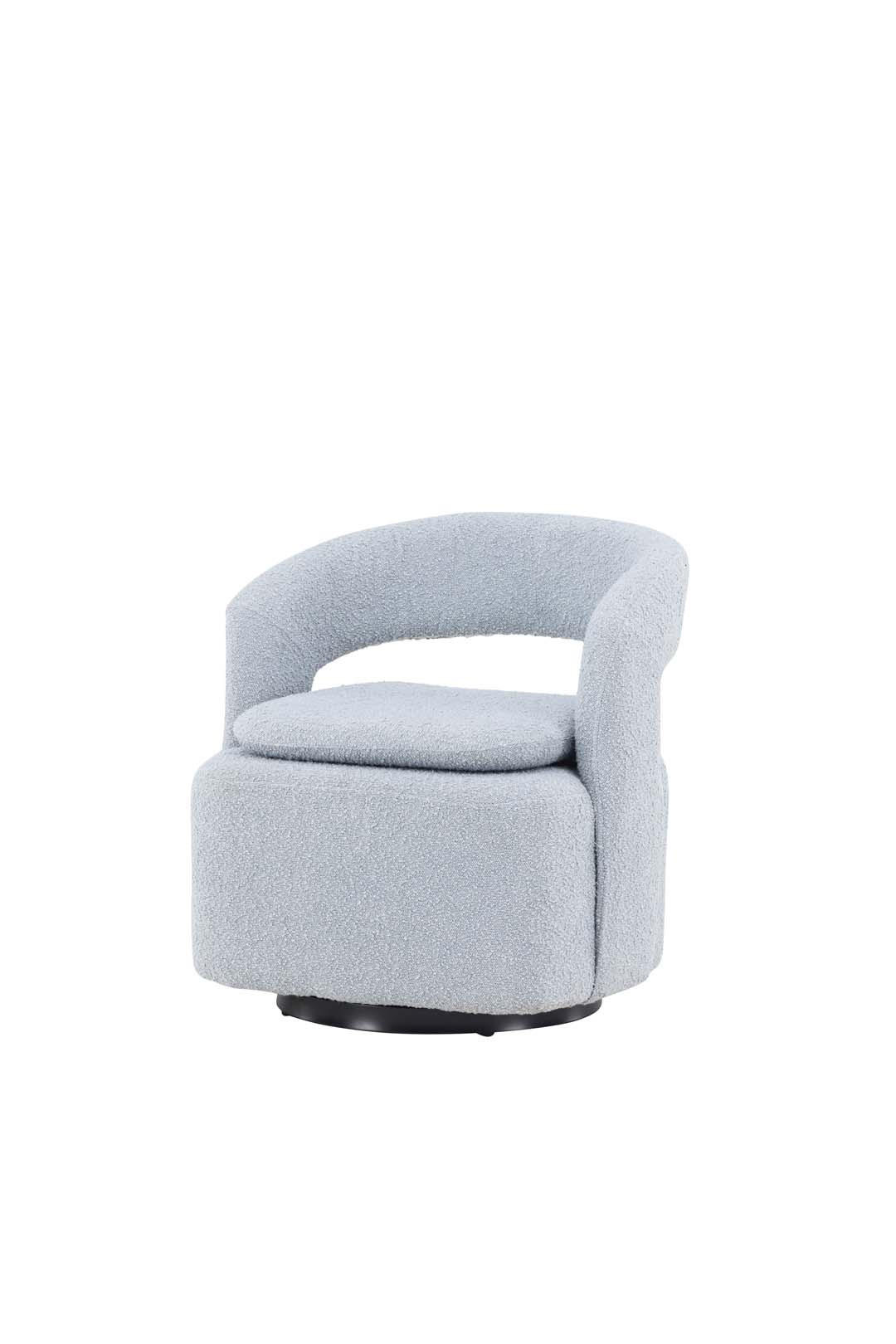 SESSEL, Laurel, Blau, Stoff, 69 x 72 x 75 cm - Blau, Textil/Metall (69/75/72cm) - ebuy24