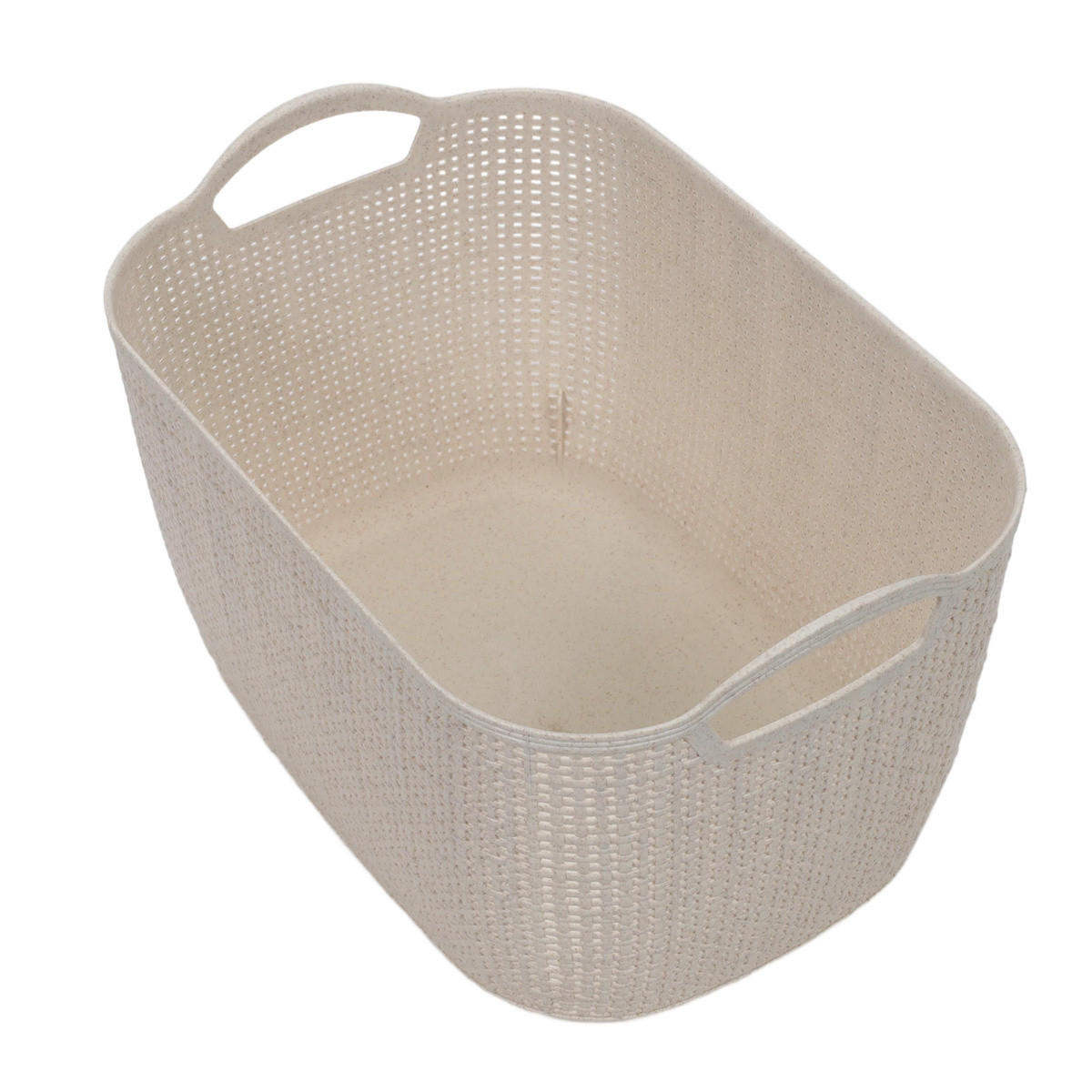 KORB aus Kunststoff 35/24/21,5 cm - Beige, Kunststoff (35/24/21.5cm) - Storage solutions