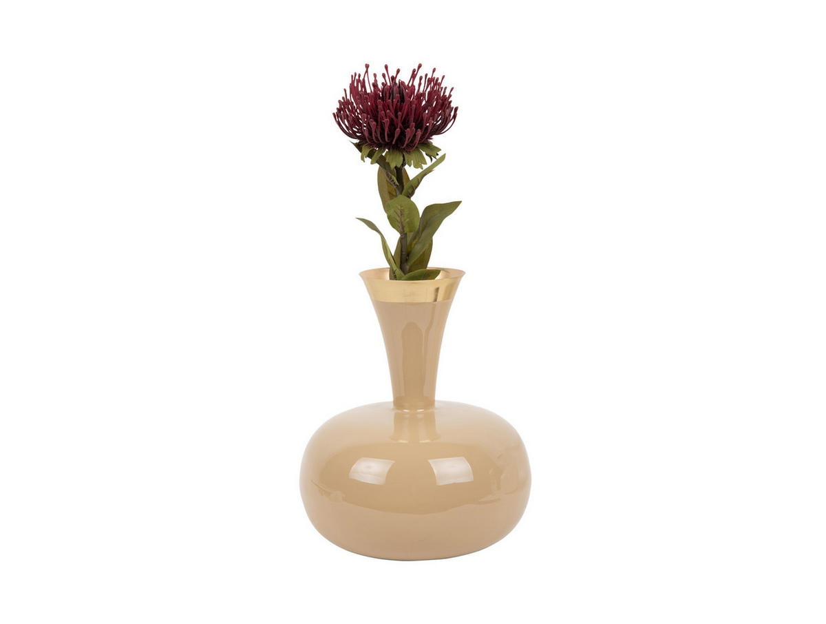 VASE Yara 25/25/29 cm - Braun, Metall (29cm) - Present Time