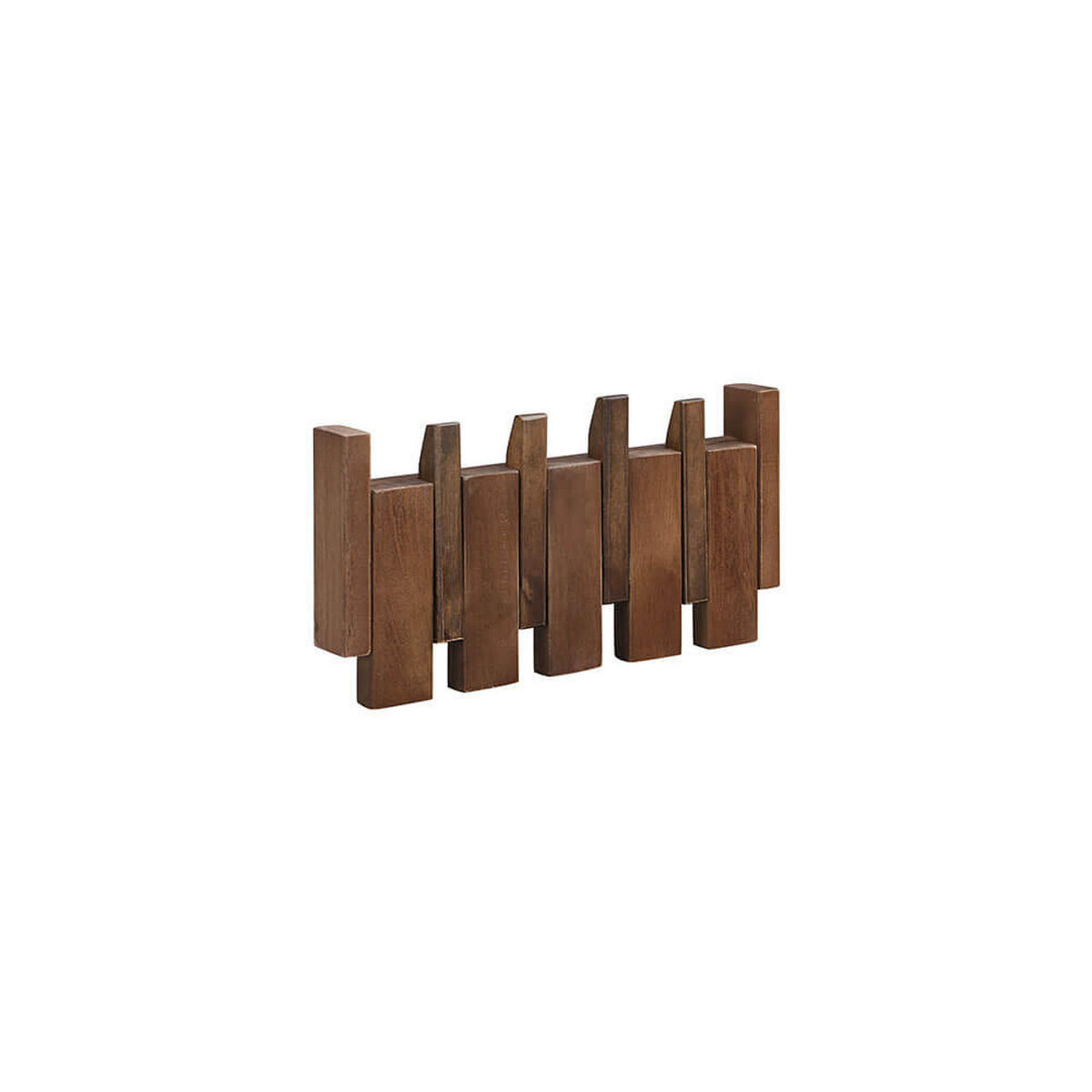 GARDEROBENLEISTE PORTE Nussbraun - 32 x 15 cm - Dunkelbraun, Holz (32/15/3.5cm) - Home Deluxe