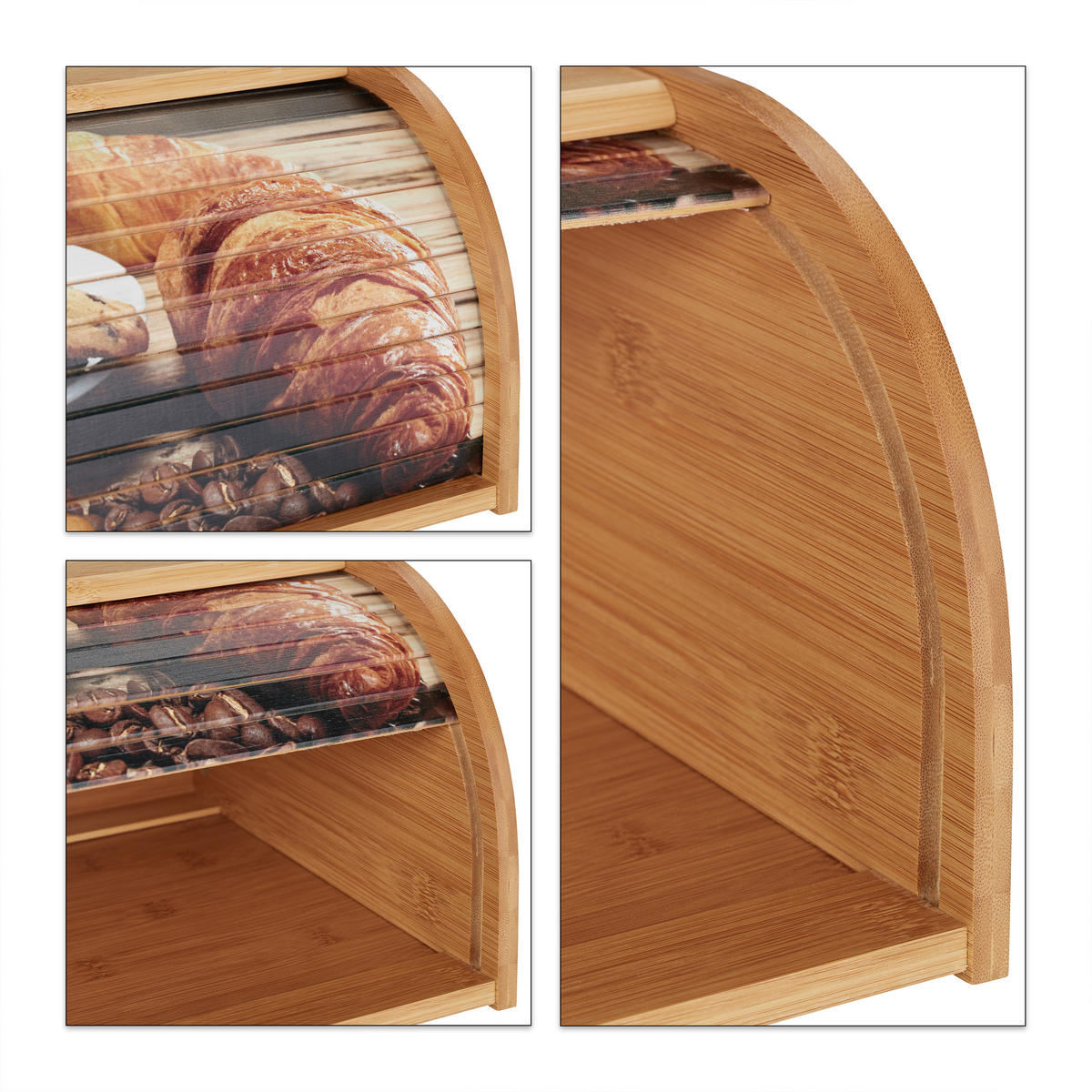 BROTKASTEN - Hellbraun, Holz/Holzwerkstoff (40/17/27cm) - Relaxdays