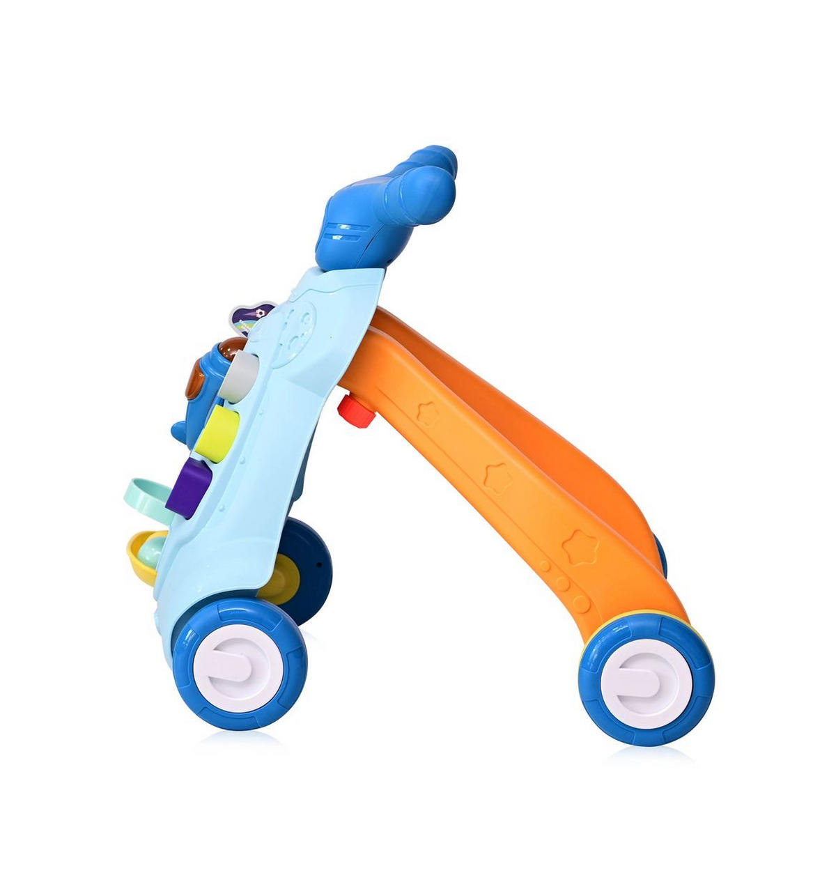 LAUFLERNHILFE Space blau Licht zwei Bälle verschiedene Formen Zahnräder - Blau, Kunststoff (47/52/48cm) - Lorelli