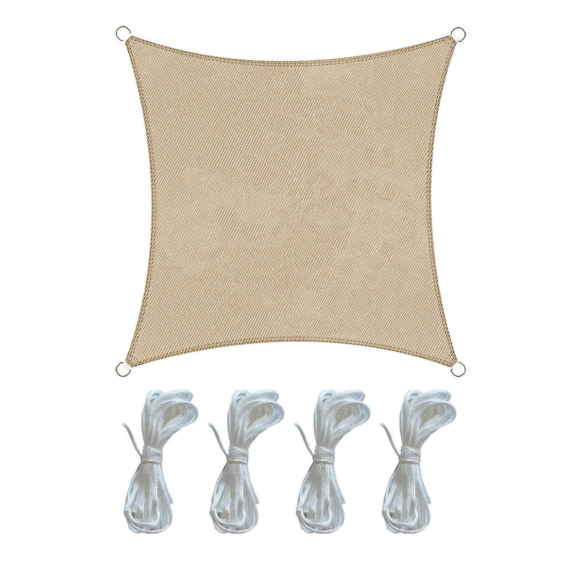 SONNENSEGEL Beige 300/300/1 cm - Beige, Kunststoff (300/300cm) - Mobili Rebecca