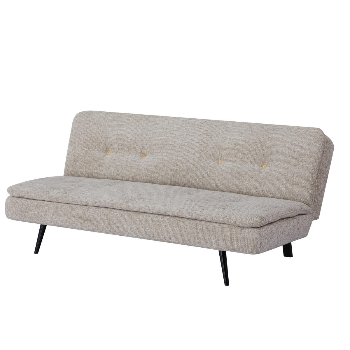 SCHLAFSOFA 3-Sitzer aus Stoff, Beige - Beige, Textil (87/80/179cm) - Giga Meubel