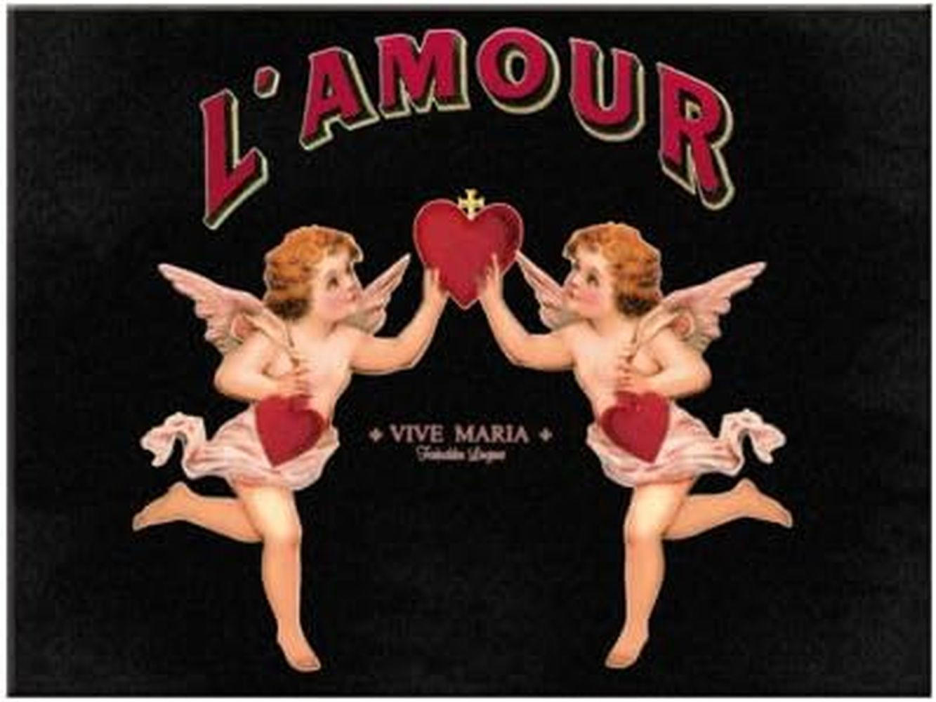 MAGNET 6/8 cm L´ Amour - Multicolor, Metall (8/6/0.1cm) - Nostalgic-Art