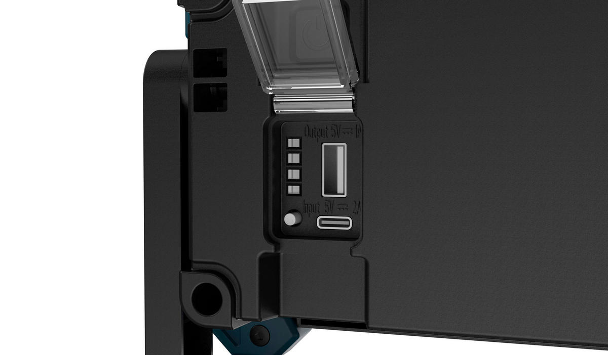 AKKU-LED-ARBEITSSTRAHLER - 20W, 2000 Lumen, dimmbar, IP65, USB-C, robust, für Werkstatt und Haushalt, 2er-Set - Schwarz, Metall (4.8/16/15cm) - Northpoint