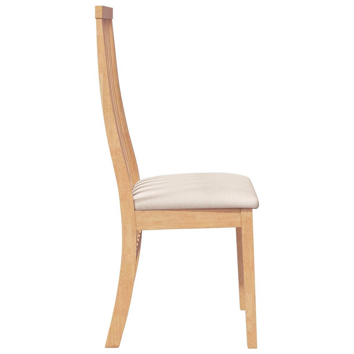 ESSZIMMERSTÜHLE mit Kissen 2 Stk. Massivholz Gummibaum 41*48.5*101cm - Braun, Holz (41/101/48.5cm) - ZMH