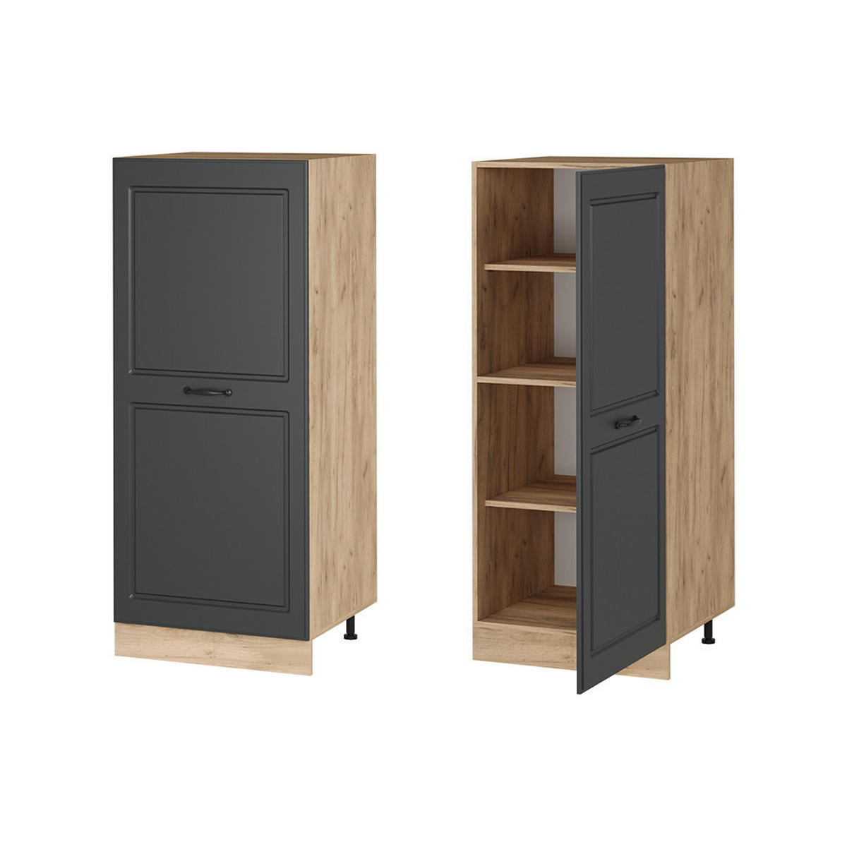 Honigeiche/Anthrazit, Holzwerkstoff (60/143/57cm) - Vicco