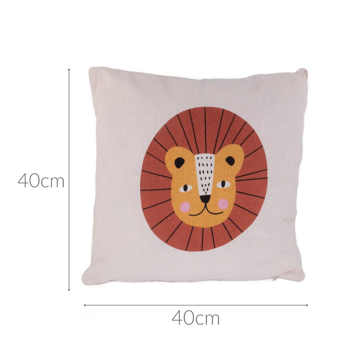 KINDERKISSEN Safari 40/40 cm - Multicolor, Kunststoff (40/40cm)