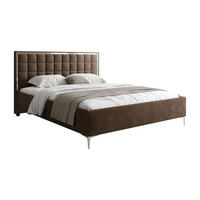 POLSTERBETT ISADORA SILVER mit Bettkasten 160x200 cm Royal Velvet 196 - Braun, Textil (160/200cm) - Lookway